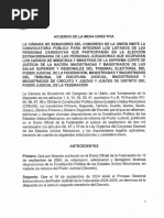 Acuerdo Mesa Directiva Convocatoria Pública: Convocatoria para Elección Judicial