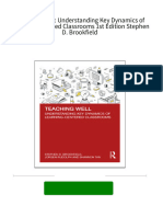 Instant Download Teaching Well: Understanding Key Dynamics of Learning-Centered Classrooms 1st Edition Stephen D. Brookfield PDF All Chapter