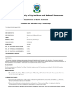 CHE31101-Introductory Chemistry I