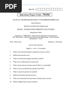 EE3602 Power System Operation and Control PDF