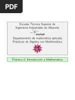 Práctica 0 Mathematica Álgebra