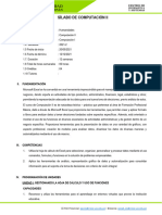 Silabo ComputacionII Humanidades 12semanas