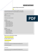 Server Gateway: Edit File Untuk Interface (Masukkan Ip Dengan Perintah Berikut)