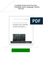 Contents Use Usability Dictionaries from the Perspective of a Translator and a Language Teacher Harmon 2024 scribd download