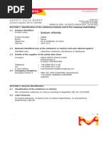 Safety Data Sheet: Sodium Chloride