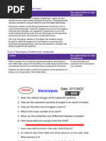 Electrolysis