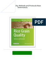 Instant download Rice Grain Quality: Methods and Protocols Nese Sreenivasulu pdf all chapter