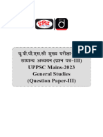 Uppsc Mains 2023 Gs Paper - 3