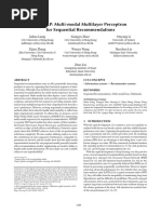 MMMLP: Multi-Modal Multilayer Perceptron For Sequential Recommendations