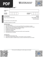 Igcse Accounting Paper 2 + Marking Scheme February March 2022