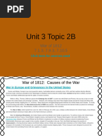 Unit 3 Topic 2B War of 1812