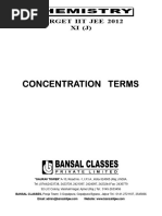 Concentration Terms