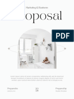 Clean Minimalist Marketing & Business Proposal PDF