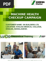 Schwing Machine Health Checkup PPT SN Builders LTD