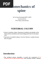 Biomechanics of Spine