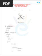 (Maths) - (6-4-2023) Shift 1