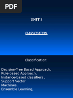 Unit 3 Classification - Dr. Vidyut D