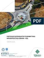 Portafolio Productos Infraestructura Urbana Vias