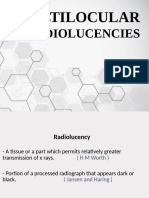 Differential Diagnosis of Multilocular Radiolucencies