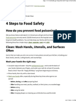 4 Steps To Food Safety - FoodSafety - Gov