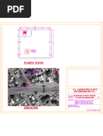 Laboratorio S.F.R. Planta Techo y Ubicacion