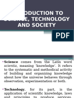 Introduction To Science Technology and Society