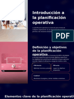 Introduccion A La Planificacion Operativa