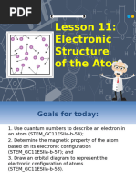 Lesson 1 Electronic Structure of The Atom