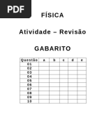 Fisica 1 Ano Revisão