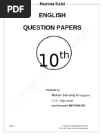 Namma Kalvi 10th English Question Bank 216282