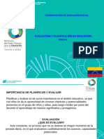 Evaluaciòn y Planificaciòn en Educaciòn Inicial