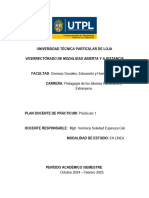 Plan Docente - PRACTICUM 1 UTPL