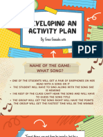 Developing An Activity Plan PDF