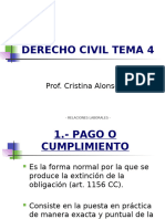 ESQUEMA Tema 4 - Compliment, Incompliment de Lobligació I Responsabilitat Contractual