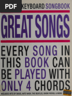 4-Chord Keyboard Songbook Great Songs