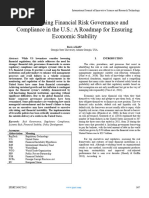 Strengthening Financial Risk Governance and Compliance in The U.S.: A Roadmap For Ensuring Economic Stability