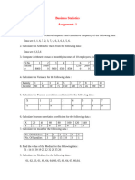 Statistics Practice Question