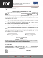 Parents Waiver and Consent Form L Nu Sas 8 00 00 24