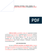 Inicial - Concessão - Aposentadoria - Complementação de Contribuições Previdenciárias