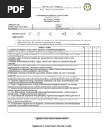 Classroom Observation Tool