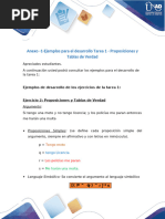 Anexo - 1-Ejemplos para El Desarrollo Tarea 1 - Proposiciones y Tablas de Verdad