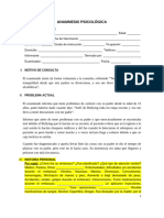 Anamnesis Psicológica