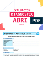 Abril - Experiencia de Aprendizaje