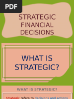 Strategic Financial Decisions