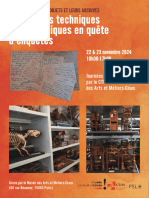 Affiche + Programme - JE Collections Techniques Et Scientifiques - CTHS - 2024