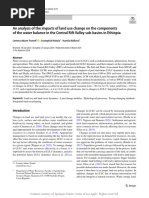 An Analysis of The Impacts of Land Use Change On T