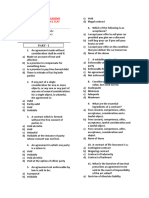 Indian Contract Act - Test Paper 1