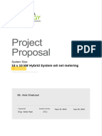 Mr. Amir Shahzad 10X10KW Hybrid System - Standard Solar Proposal Pantera Energy