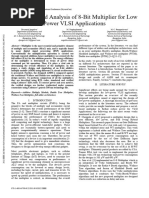 Design and Analysis of 8-Bit Multiplier For Low Power VLSI Applications
