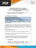 EPISTEMOLOGIA Guia de Actividades y Rúbrica de Evaluación - Unidad 2 - Tarea 3 - Pensamiento y Desarrollo Contable